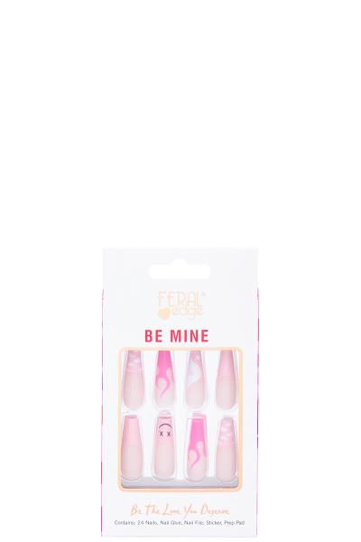 BE THE LOVE YOU DESERVE PINK X SIMLEY FLAME HEART NAIL DECORATION SET