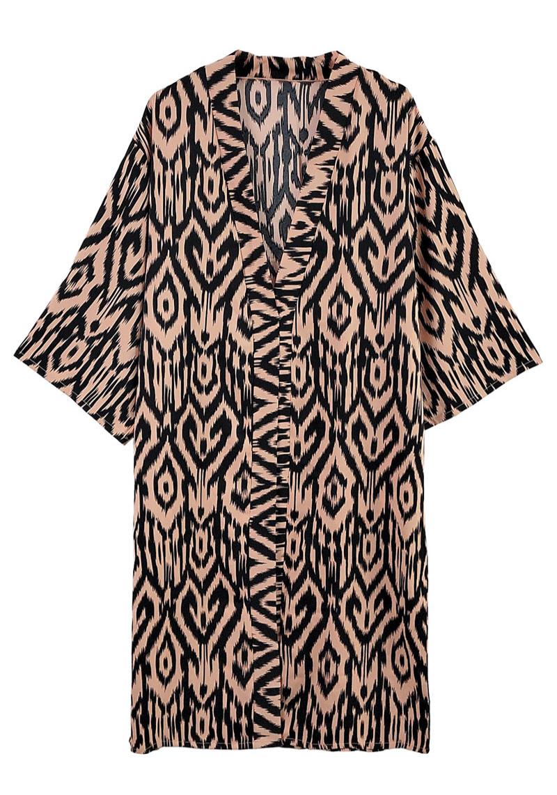 TRIBAL IKAT LONG KIMONO