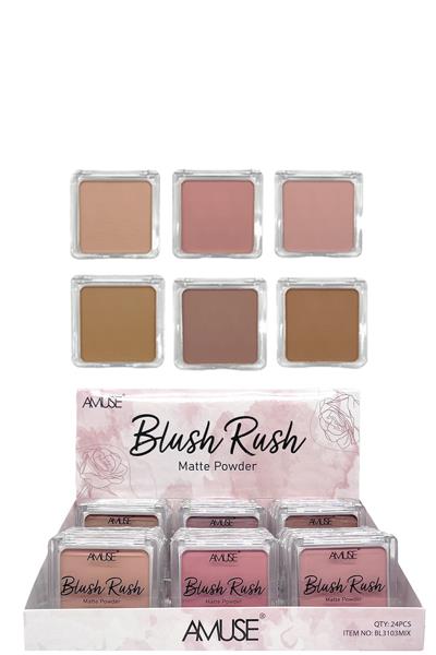 AMUSE BLUSH RUSH MATTER POWDER (24 UNITS)