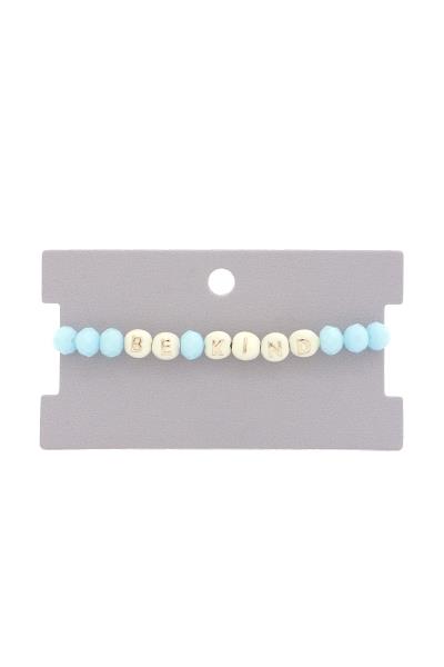 BE KIND BEADED STRETCH BRACELET