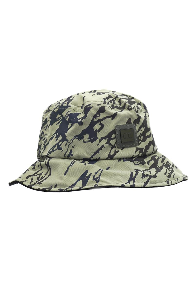 REFLECTIVE GEOMETRIC PRINT BUCKET HAT