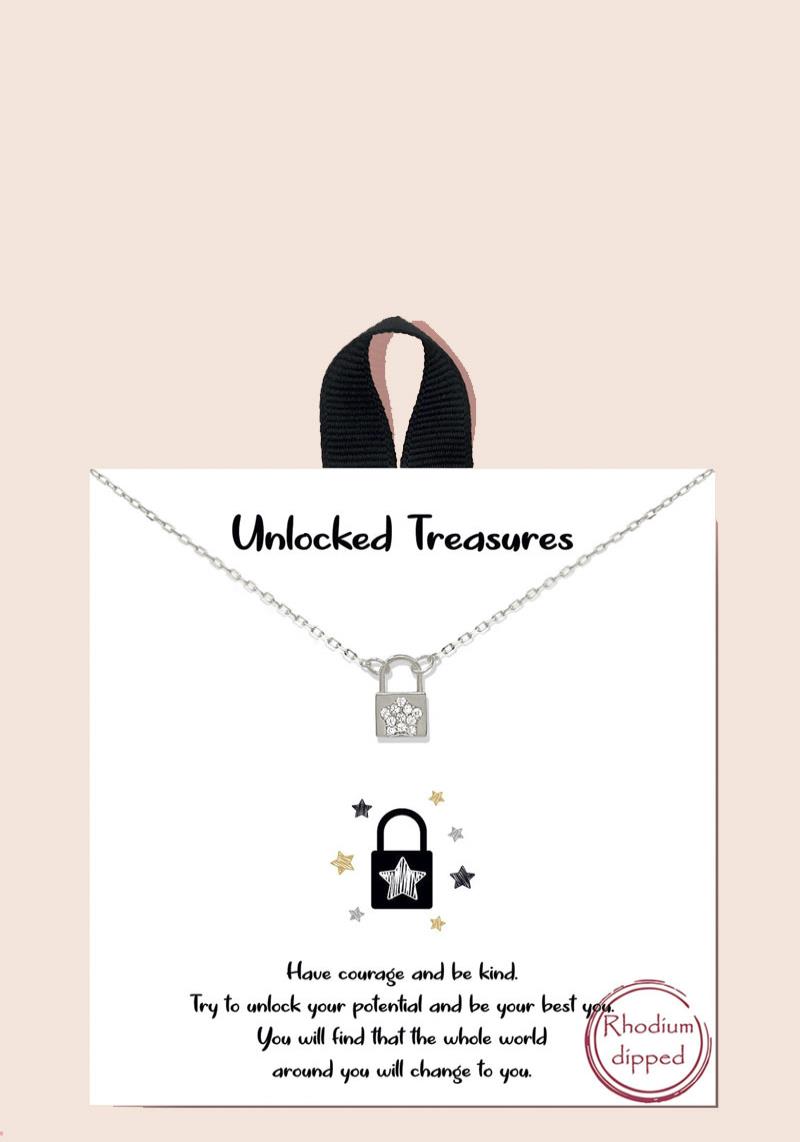 BLB UNLOCKED TREASURES PENDANT NECKLACE