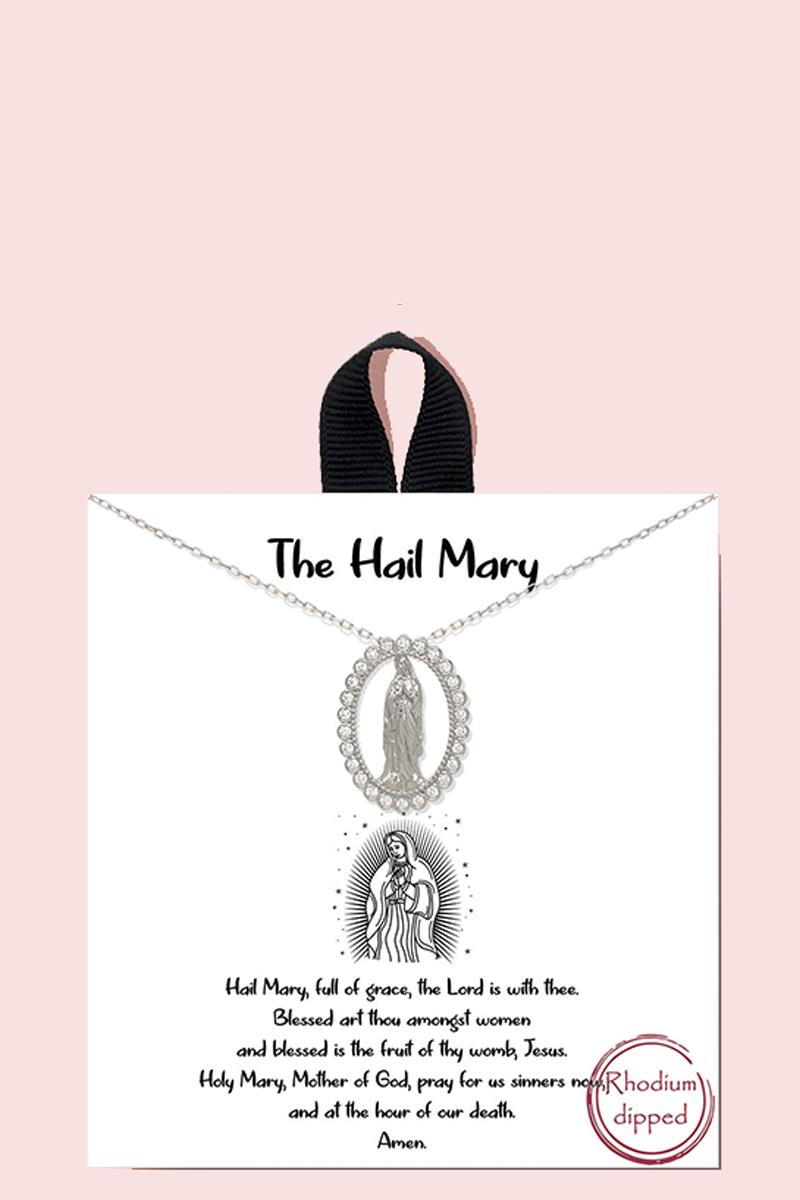 BLB THE HAIL MARY PENDANT NECKLACE