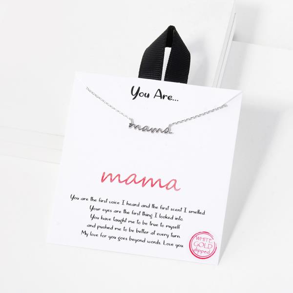 BLB MAMA MESSAGE METAL NECKLACE