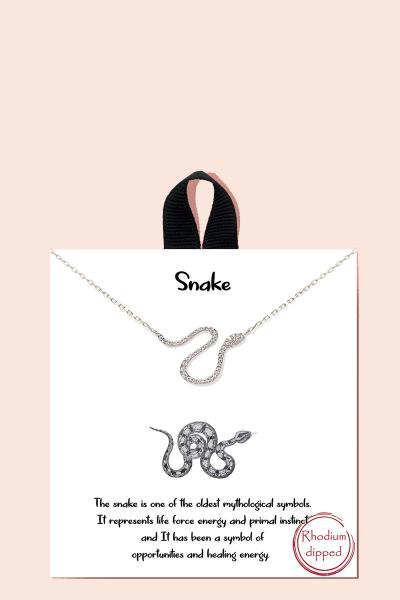 BLB SNAKE PENDANT MESSAGE NECKLACE