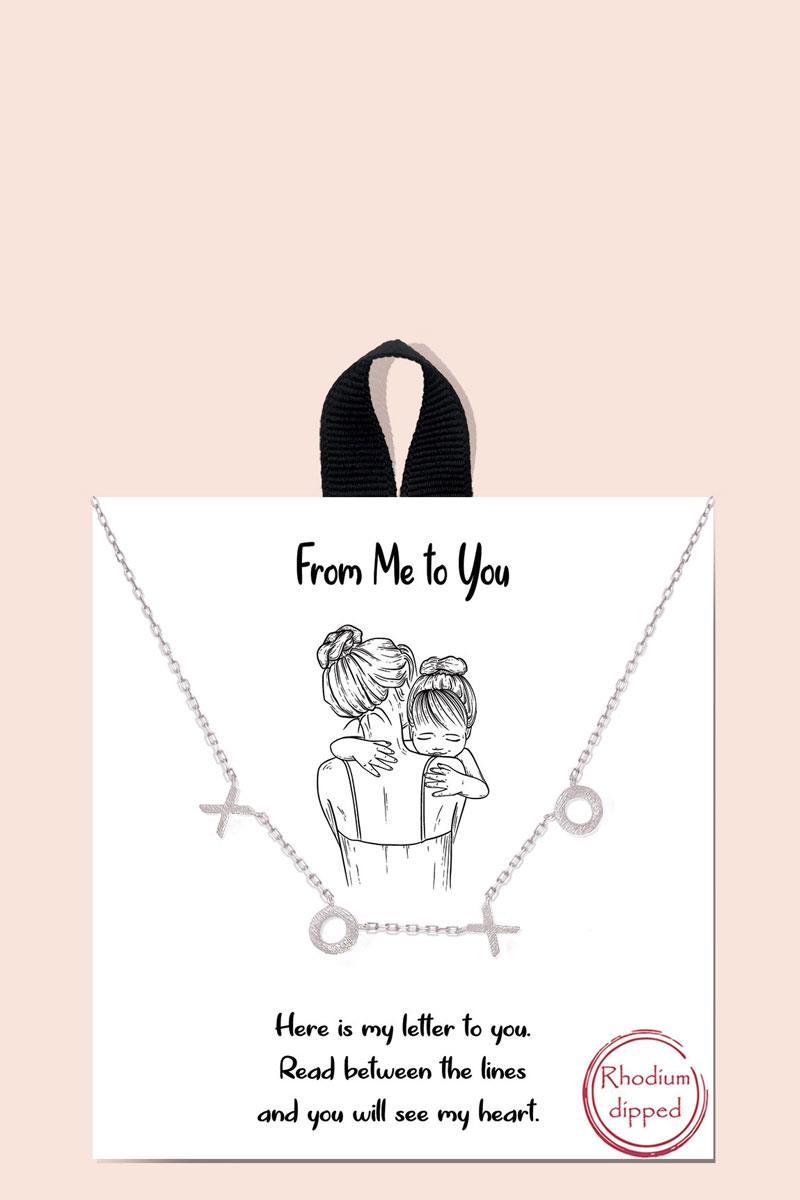 BLB METAL XOXO NECKLACE