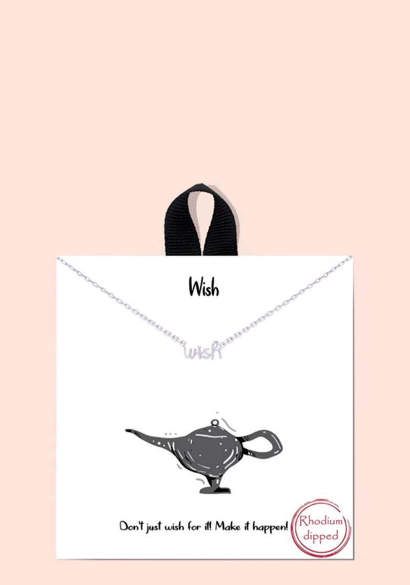 BLB WISH MESSAGE NECKLACE
