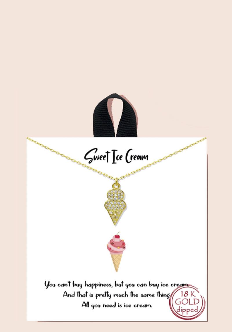 BLB SWEET ICE CREAM PENDANT NECKLACE