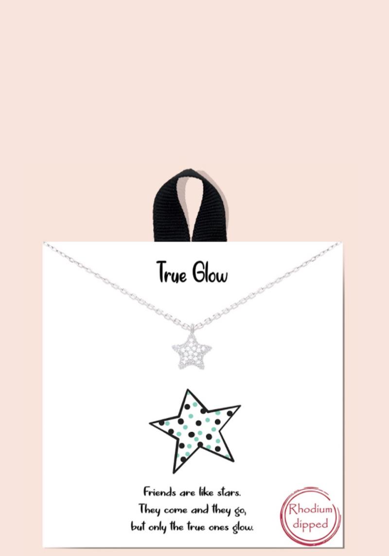 TRUE GLOW STAR CHARM NECKLACE