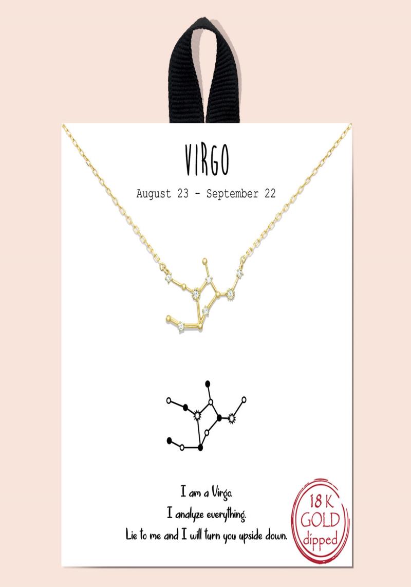 CONSTELLATION STAR HOROSCOPE ZODIAC CHARM NECKLACE