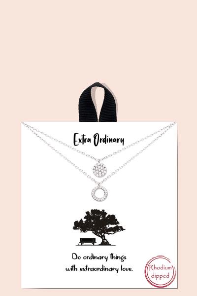 BLB EXTRA ORDINARY LAYERED PENDANT NECKLACE