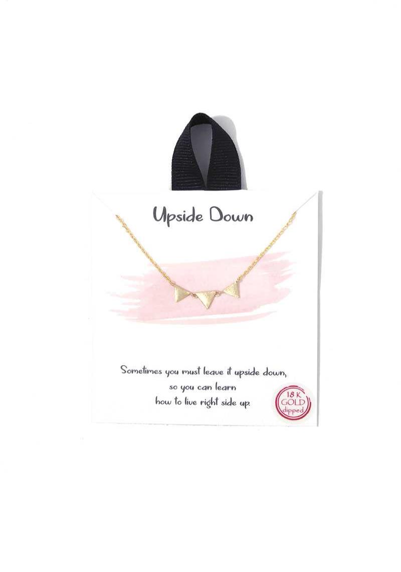 UPSIDE DOWN CHARM NECKLACE