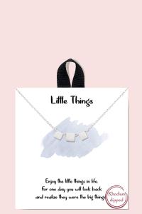 18K GOLD RHODIUM DIPPED LITTLE THINGS NECKLACE