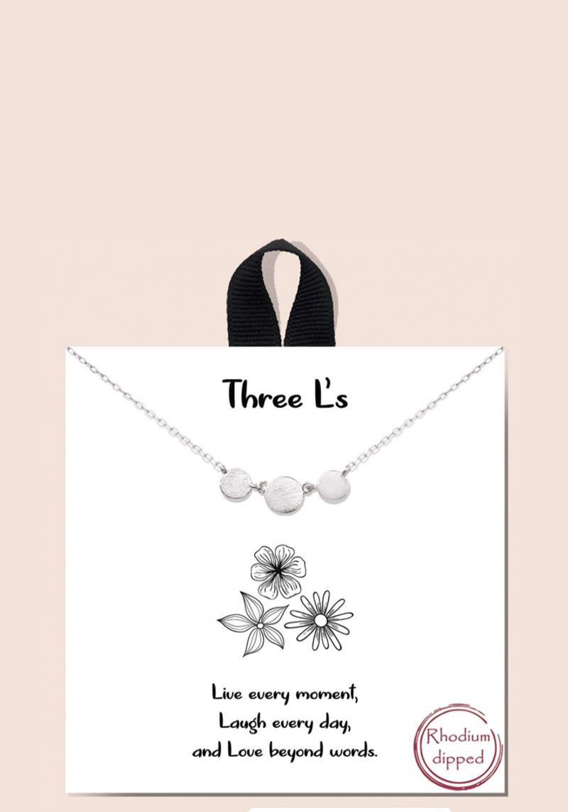 BLB THTEE L`S MESSAGE NECKLACE