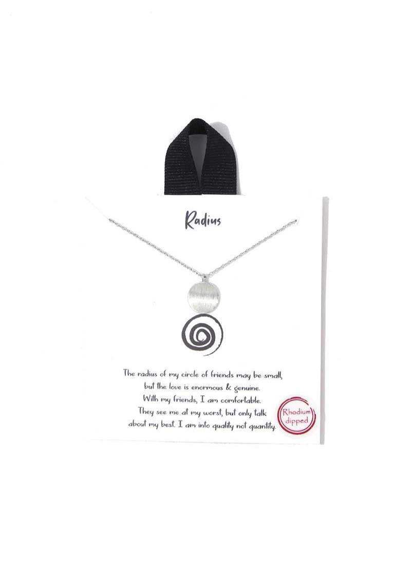 RADIUS CHARM NECKLACE