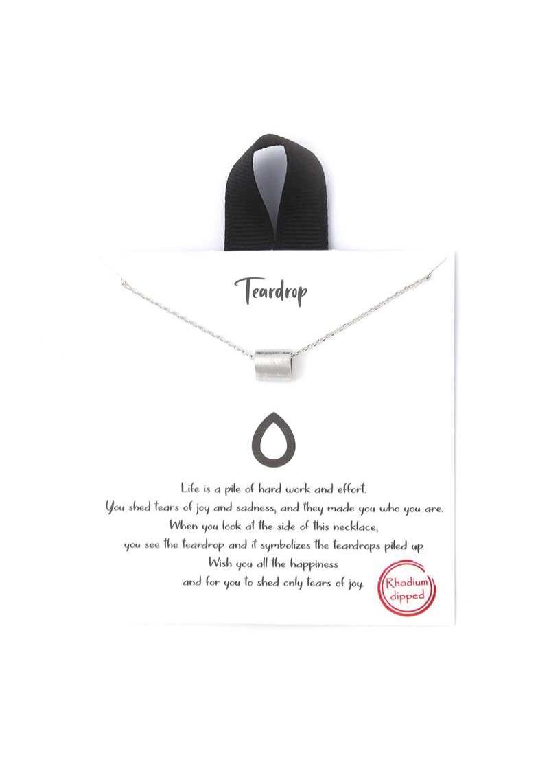 TEARDROP CHAIN THROUGH TUBE NECKLACE