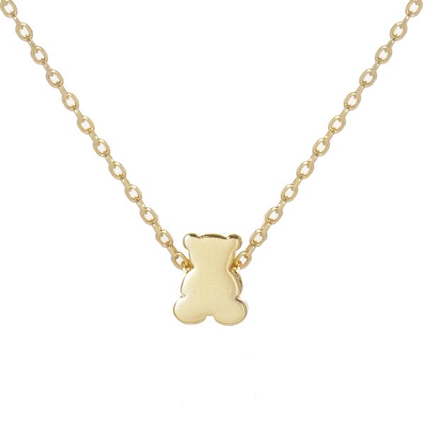 18K GOLD RHODIUM DIPPED CUDDLE WITH ME NECKLACE