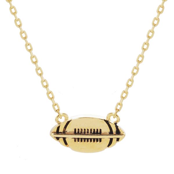 18K GOLD RHODIUM DIPPED SUPER BOWL NECKLACE