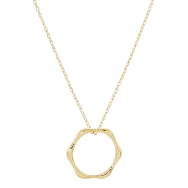 18K GOLD RHODIUM DIPPED BREAK THE WALL PENDANT NECKLACE