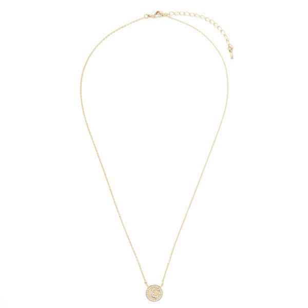 18K GOLD RHODIUM DIPPED HEART & SOUL NECKLACE