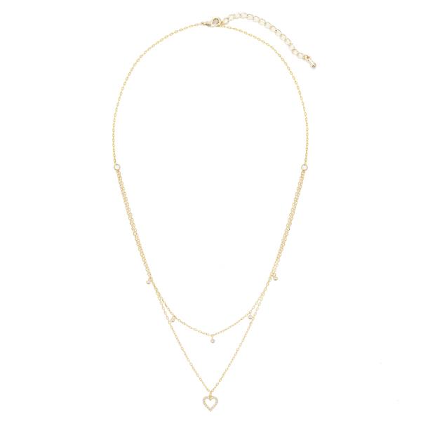 18K GOLD RHODIUM DIPPED MY LOVE PENDANT NECKLACE