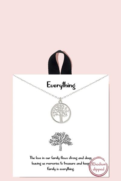 18K GOLD RHODIUM DIPPED EVERYTHING NECKLACE