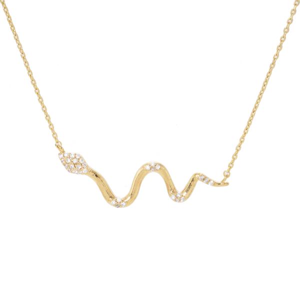 18K GOLD RHODIUM DIPPED GROW NECKLACE