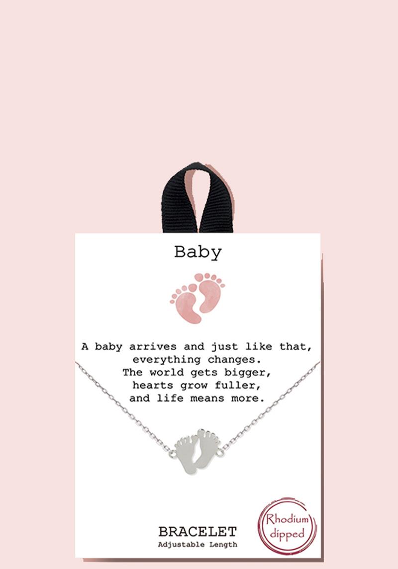 18K GOLD RHODIUM DIPPED BABY BRACELET