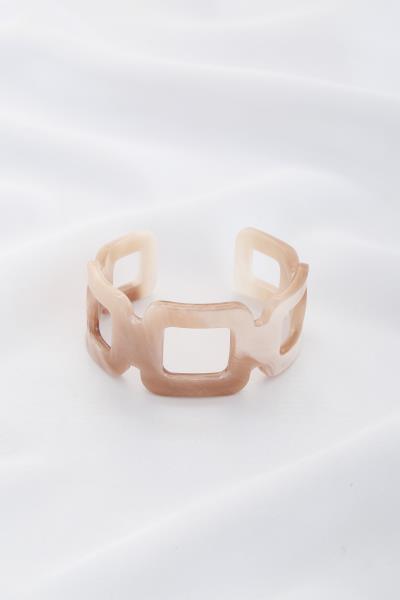 SQUARE ACETATE CUFF BRACELET