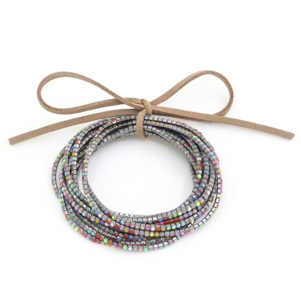 RHINESTONE BRACELET SET