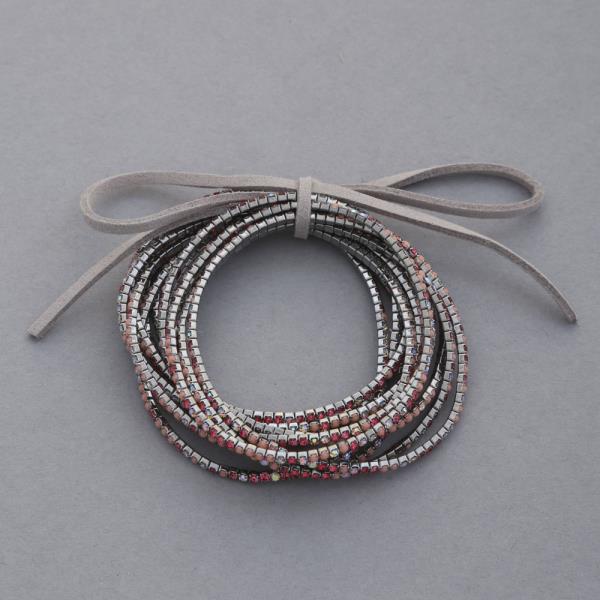 RHINESTONE BRACELET SET