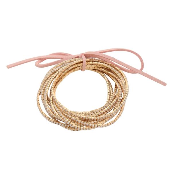 RHINESTONE BRACELET SET