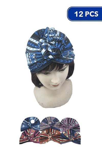 FASHION HEADWRAP TURBAN 12PC