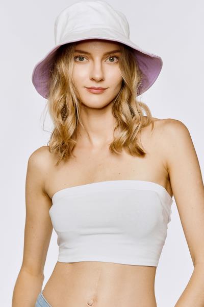REVERSIBLE TWO TONE BUCKET SUN HAT