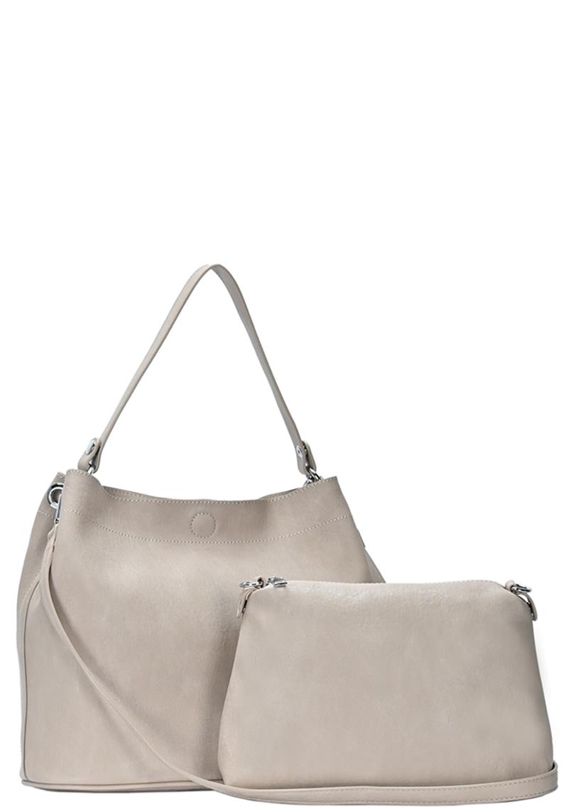 2IN1 MODERN DOUBLE CHAIN SATCHEL WITH LONG STRAP