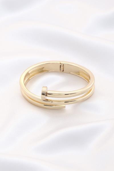 NAIL SHAPE METAL BRACELET