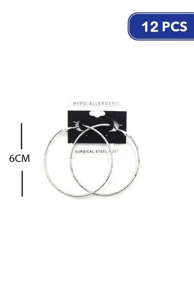 60MM HOOP EARRING (12 UNITS)