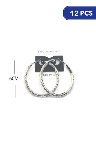 60MM HOOP EARRING (12 UNITS)