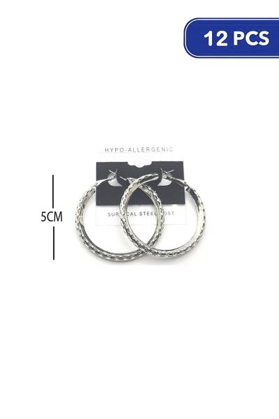 50MM HOOP EARRING (12 UNITS)