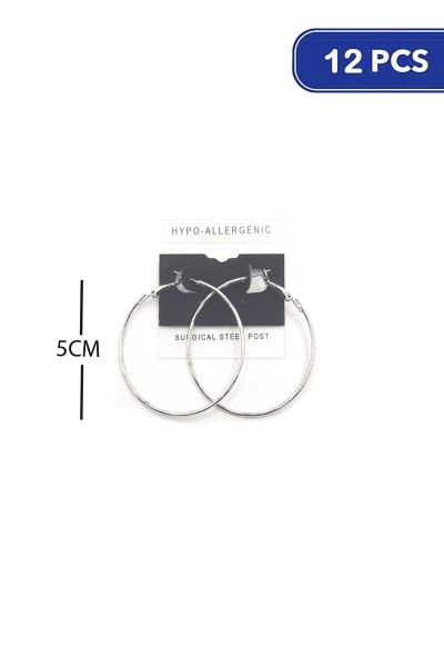 50MM HOOP EARRING (12 UNITS)