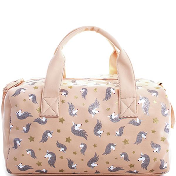 FASHION OVER SIZE SPARKLY UNICORN TRAVEL BAG