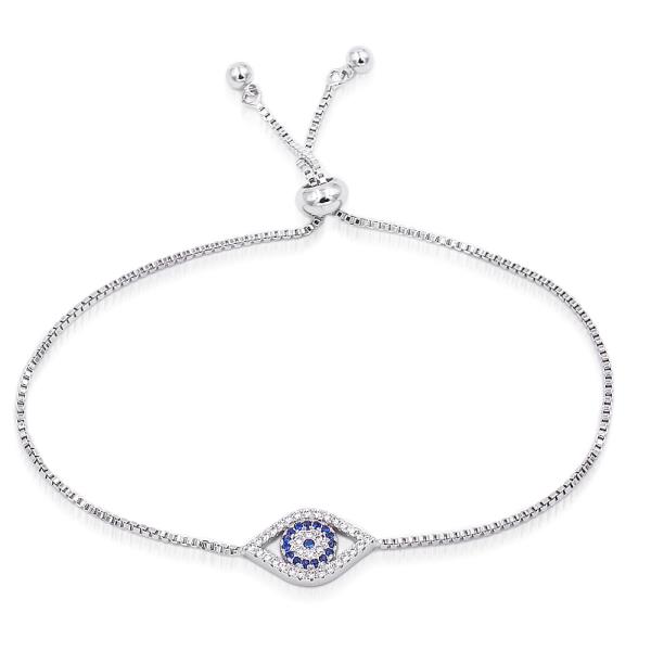 FASHION RHINESTONE EVIL EYE BRACELET