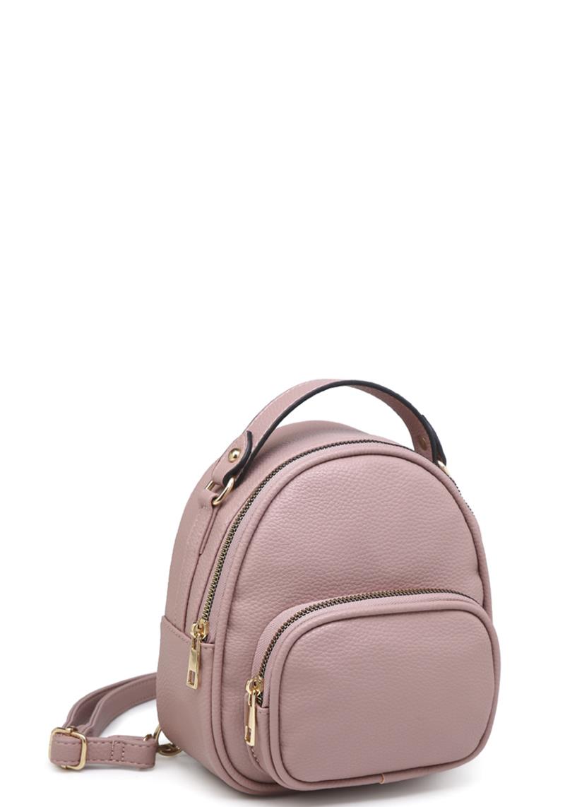 CUTE TRENDY MINI CHIC PLAIN CROSSBODY BACKPACK