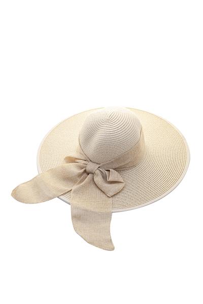 CHIC SMOOTH RIBBON FLAPPY SUN HAT