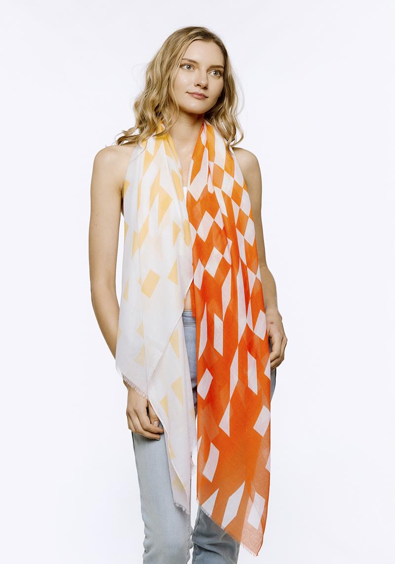 TWO TONE SOFT OBLONG SCARF
