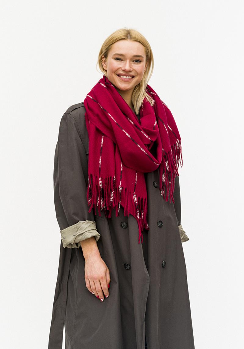 FASHION STRIPE TASSEL BLANKET SCARF