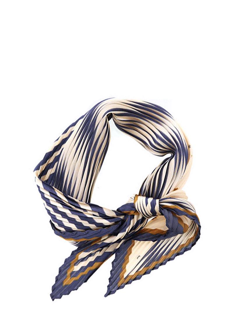 STRIPE LITTLE STAR PRINT PLEATED BANDANA