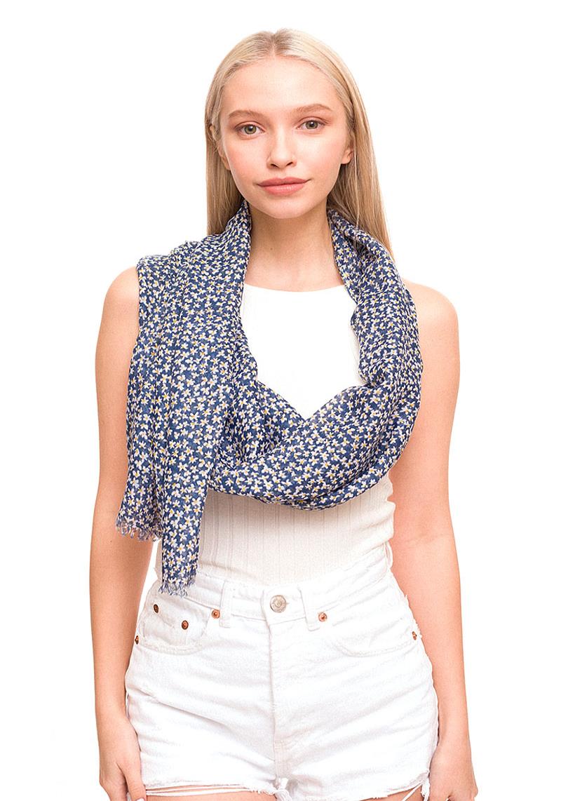 FLORAL PRINTED OBLONG SCARF