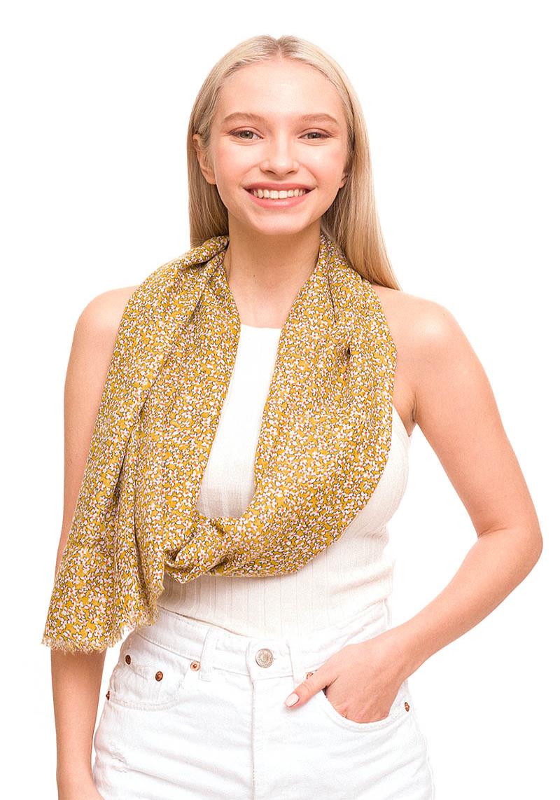 FLORAL PRINTED OBLONG SCARF