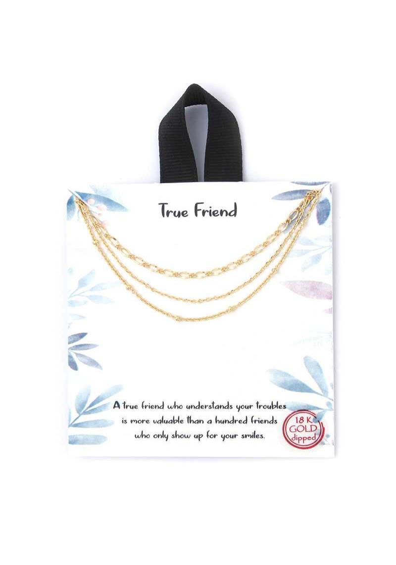 TRUE FRIEND LAYERED NECKLACE